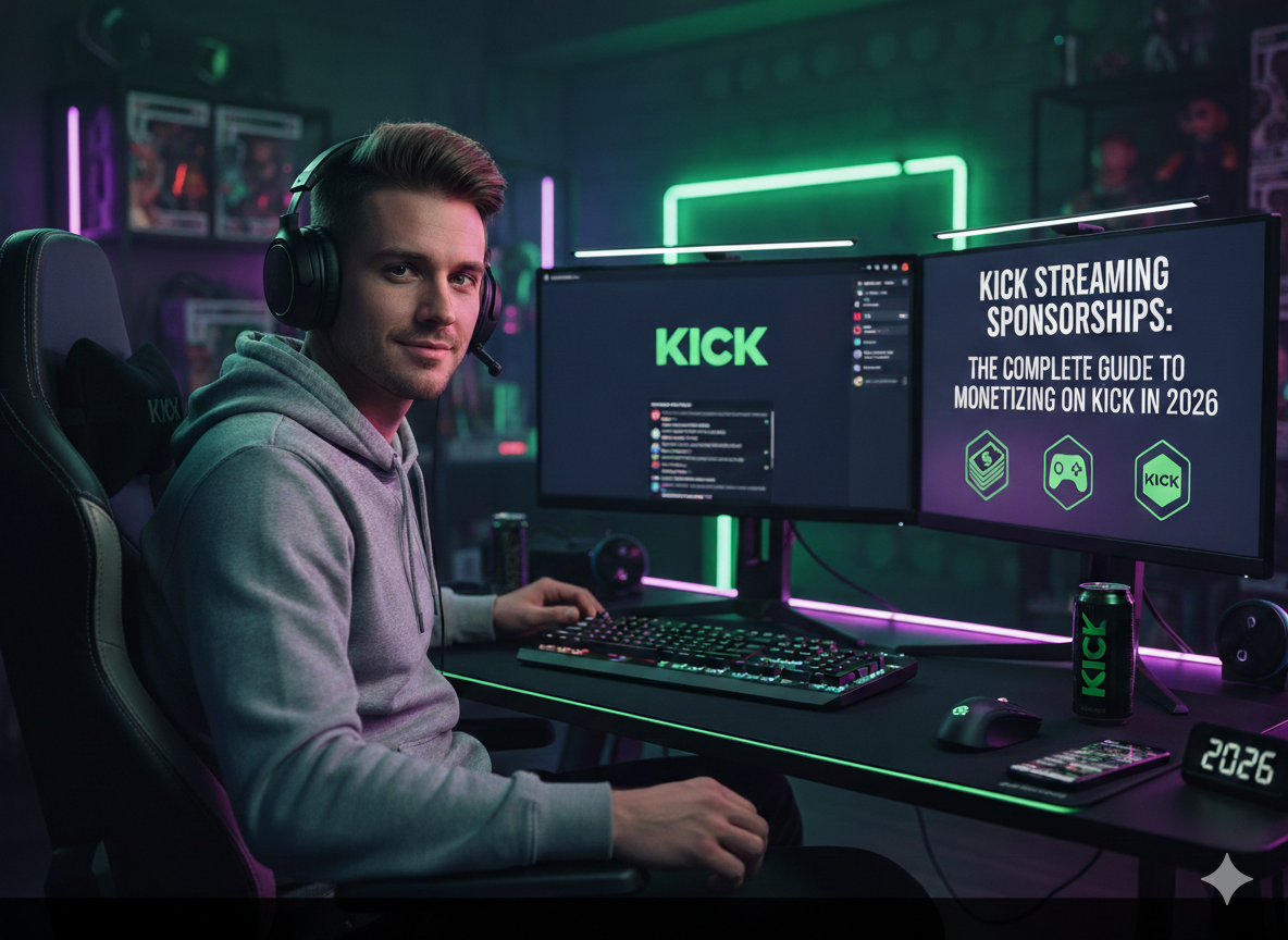 Kick Streaming Sponsorings: Der komplette Leitfaden zur Monetarisierung auf Kick in 2026
